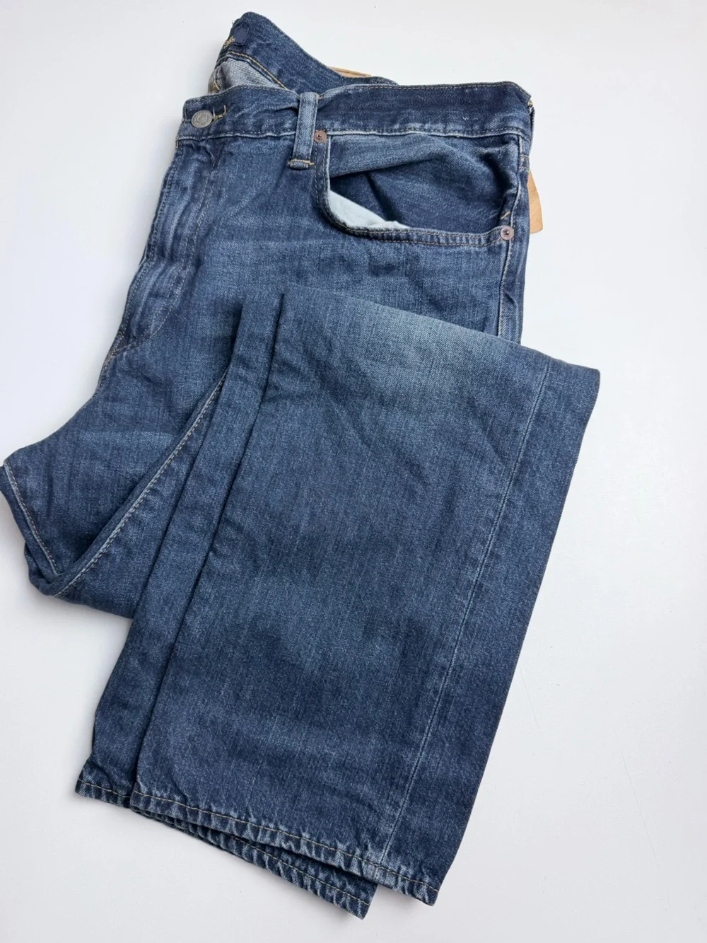 Polo Ralph Lauren The Varick Slim Straight Blue Denim Jeans Size 40x32 NWT